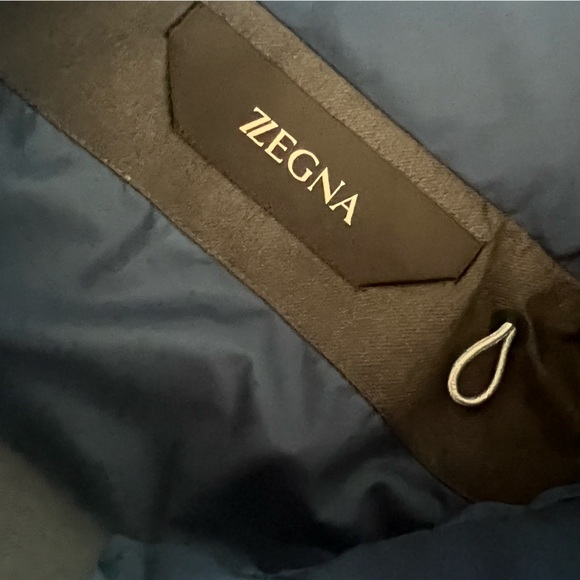 Z Zegna Mens Microfiber 61 Hooded Jacket NWT (size XL - dark blue) - Picture 3 of 6